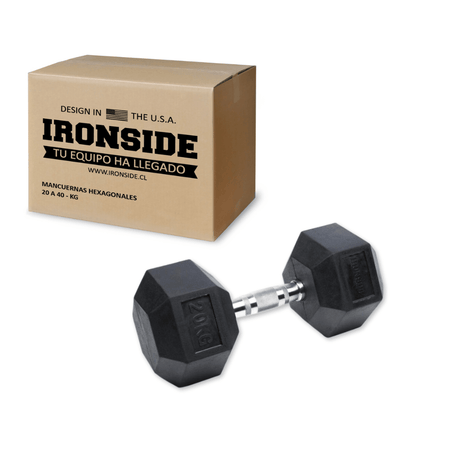 Mancuernas Hexagonales 5 a 100 lb IRONSIDE Fitness (unidad)